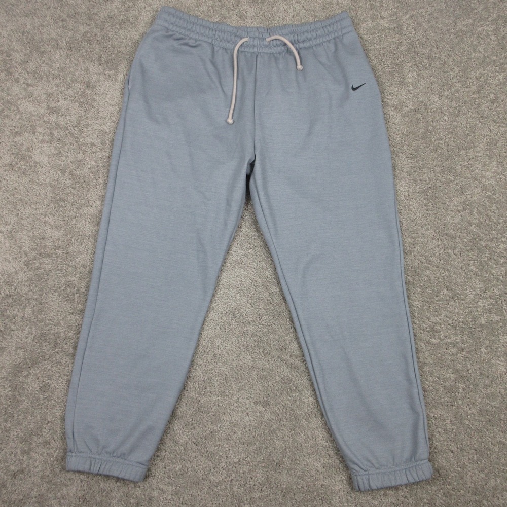 Nike Sweatpants Mens XL Gray Thermafit Fleece Joggers Casual Comfort Activewear